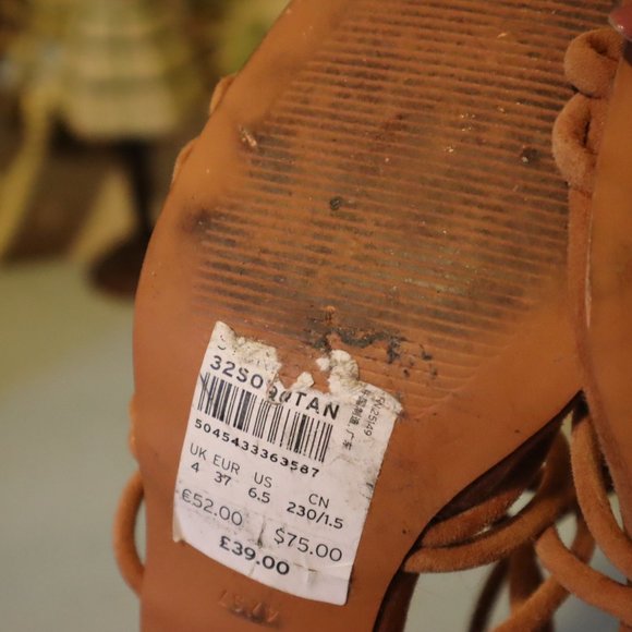 TOPSHOP SUEDE SANDALS - 6.5 - Picture 6 of 13